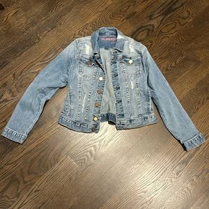 [blanknyc] ripped jeans jacket. Size large